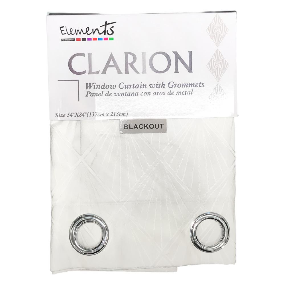 Cortina Elements Furniture Clarion Blackout Con Aros 54" x 84" - Amarillo Claro