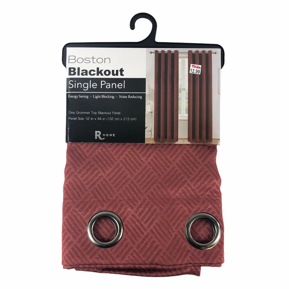 Cortina Regal Home Boston Blackout de 54" x 84" - Rojo Vino