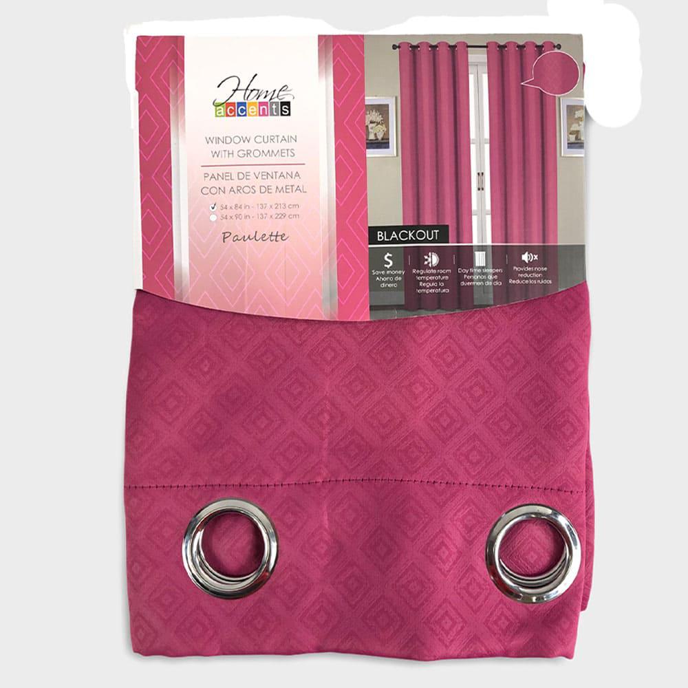 Cortina Home Accents Paulette Con Aros de 54" x 84" - Sandía