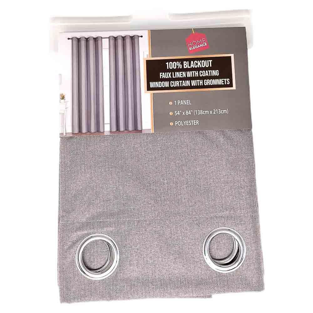 Cortina Blackout Con Aros Home Elegance 54'' x 84'' - Gris Claro