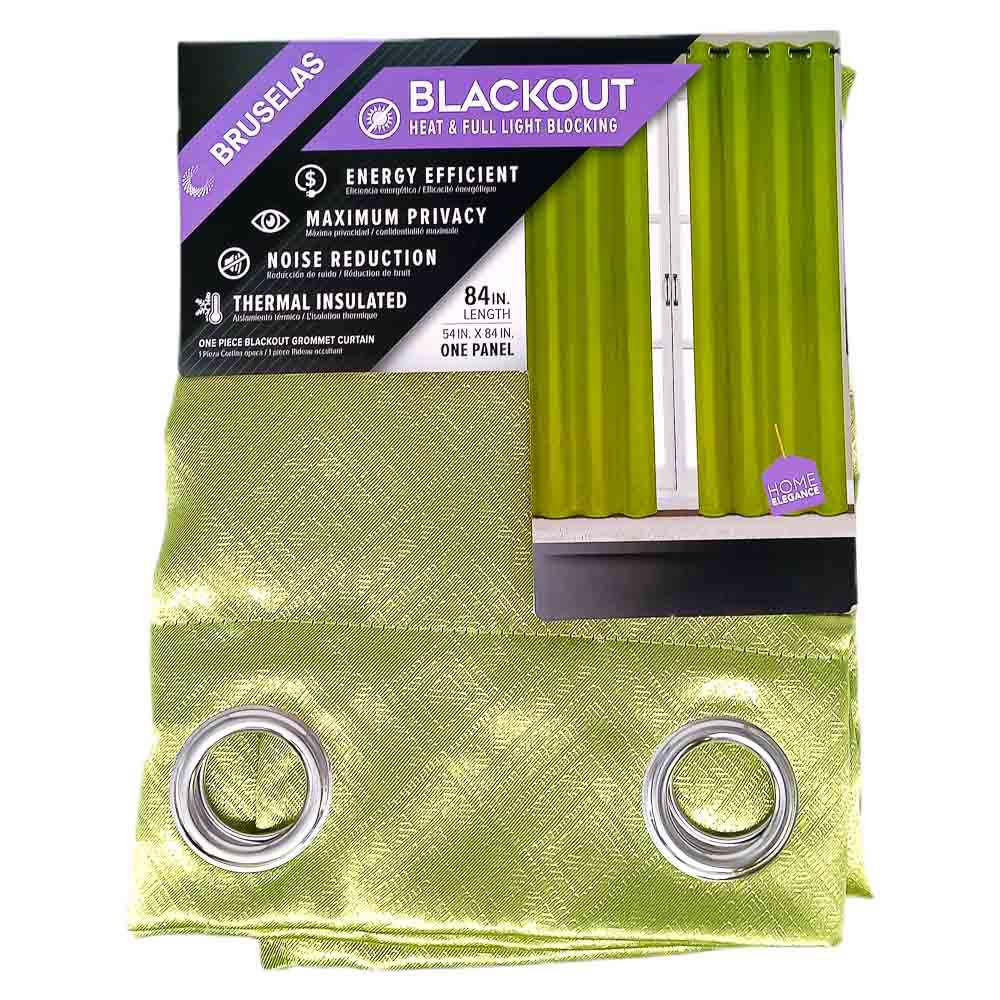 Cortina Ivory Home Elegance Blackout Con Aros 54'' x 84'' - Lima Claro