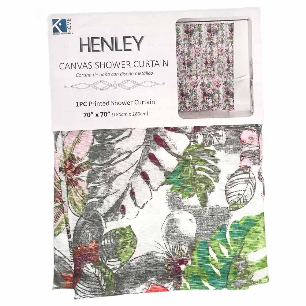 Cortina Kashi Home de Baño Henley Estampado 70" x 70"