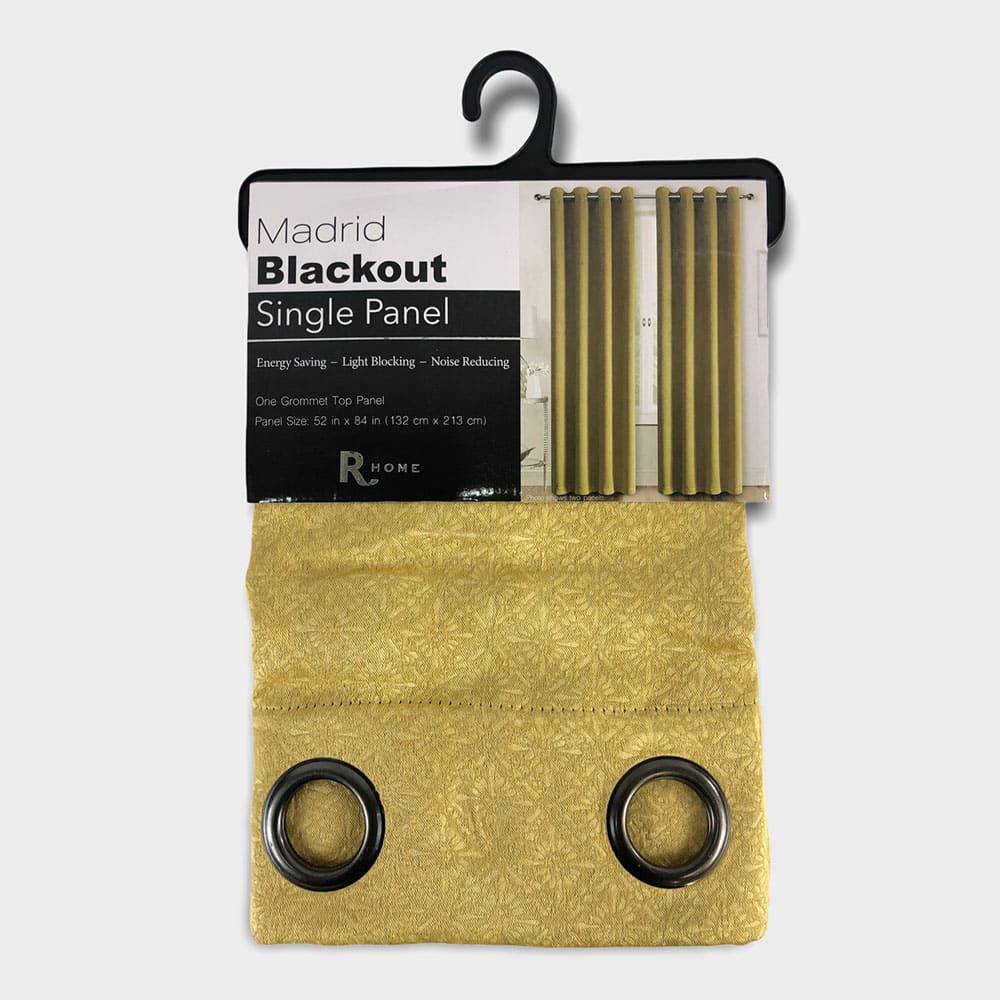Cortina Regal Home Madrid Blackout de 54" x 84" - Dorado