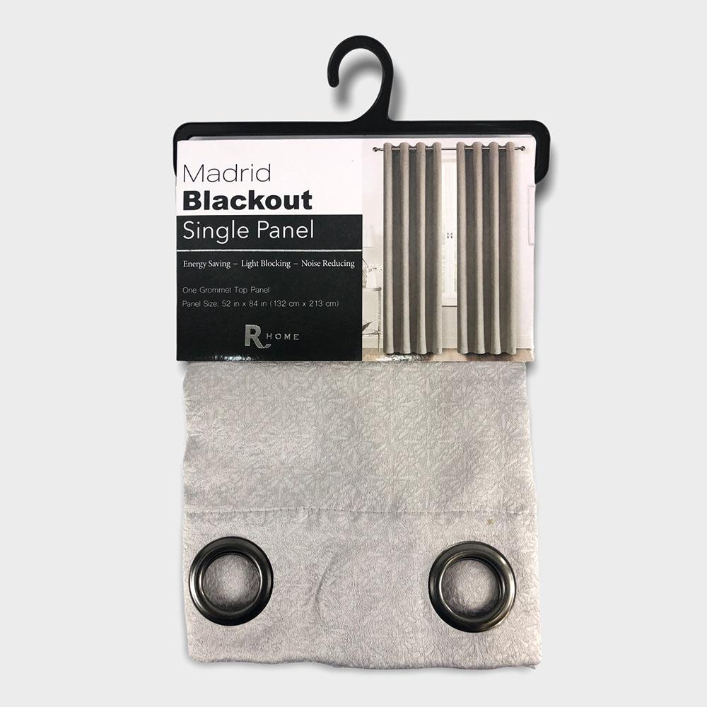 Cortina Regal Home Madrid Blackout de 54" x 84" - Plateado