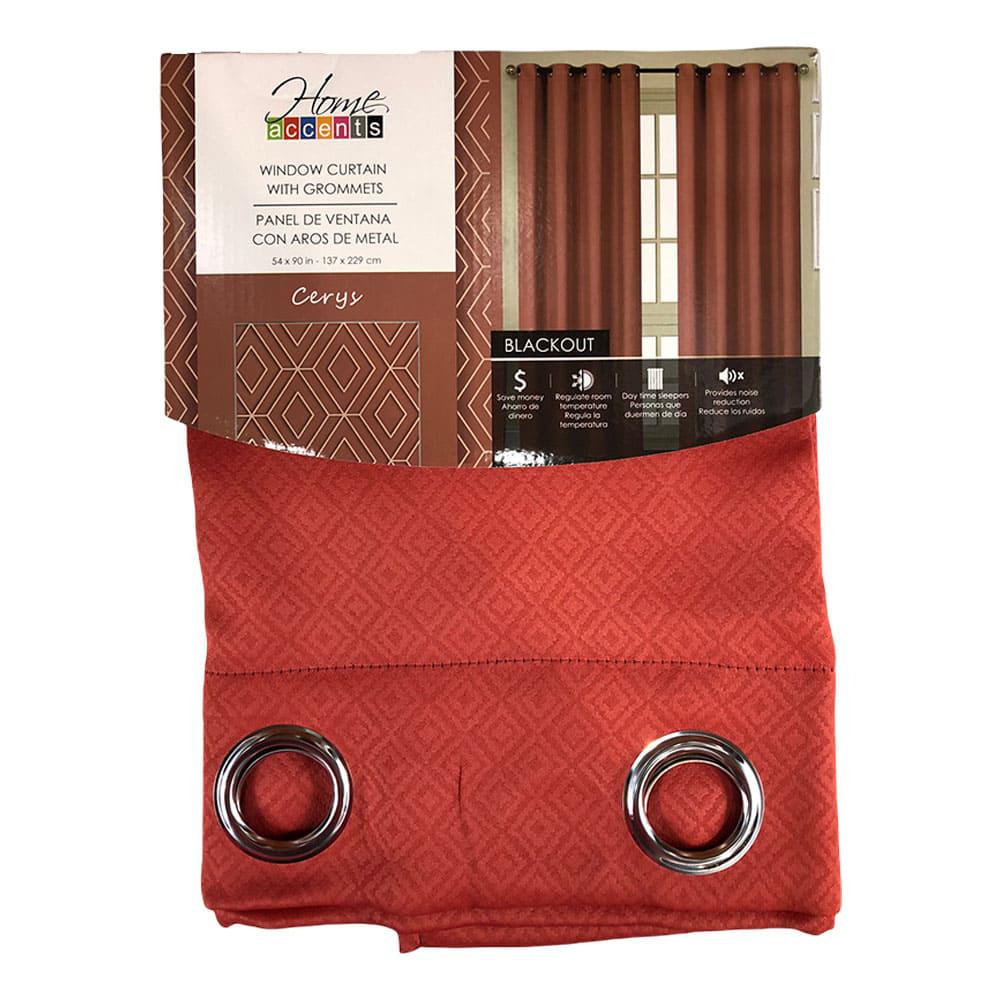 Cortina Home Accents Cerys Blackout de 54'' x 90'' - Naranja