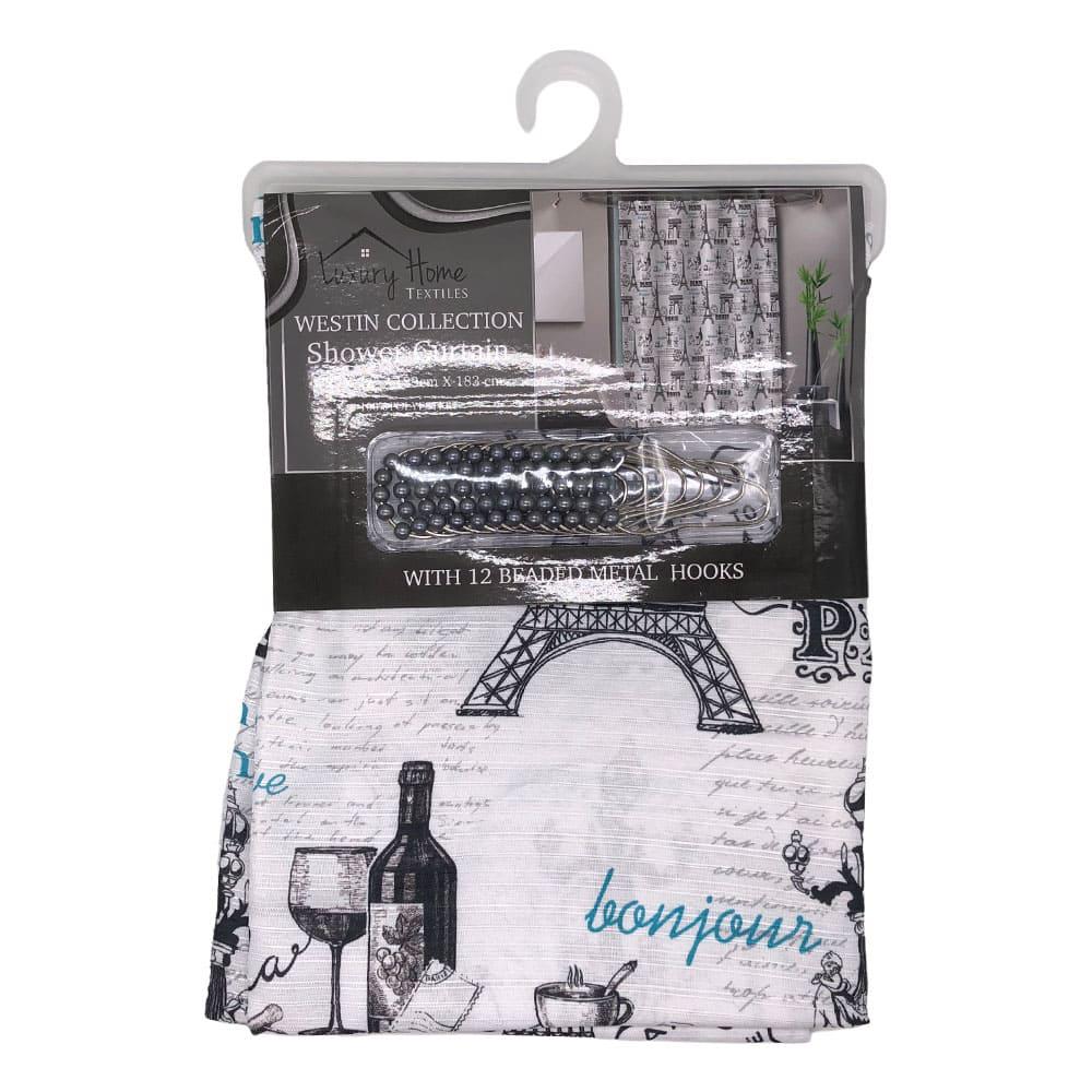 Cortina Para Baño Luxury Estampada 13 Piezas 72" x 72" - Surtido