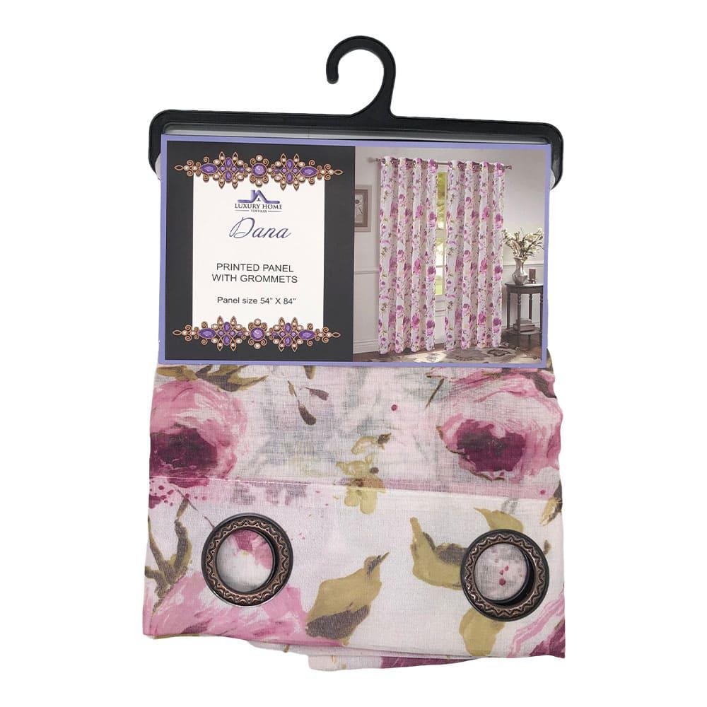 Cortina Luxury Dana Con Aros de 54" x 84" - Fucsia