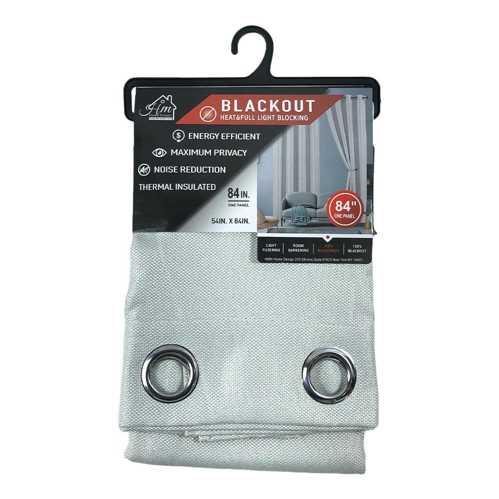 Cortina Blackout Home Design Ariella Con Aros 54" x 84" - Blanco