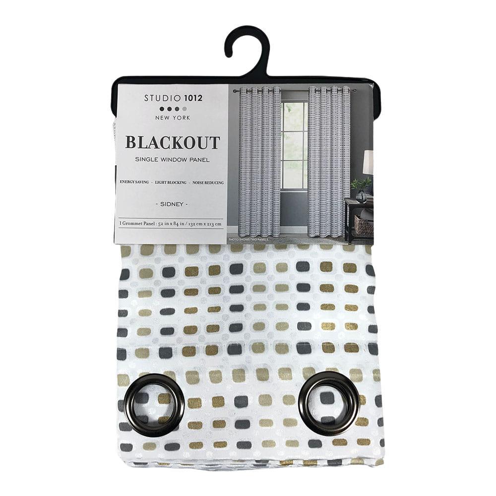 Cortina Sidney Regal Home Blackout Con Aros de 54" x 84" - Blanco