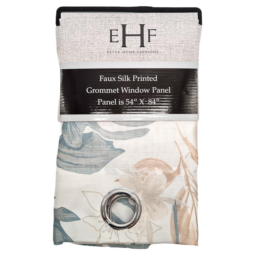 Cortina Estex Leaf Con Aros 54" x 84" - Gris