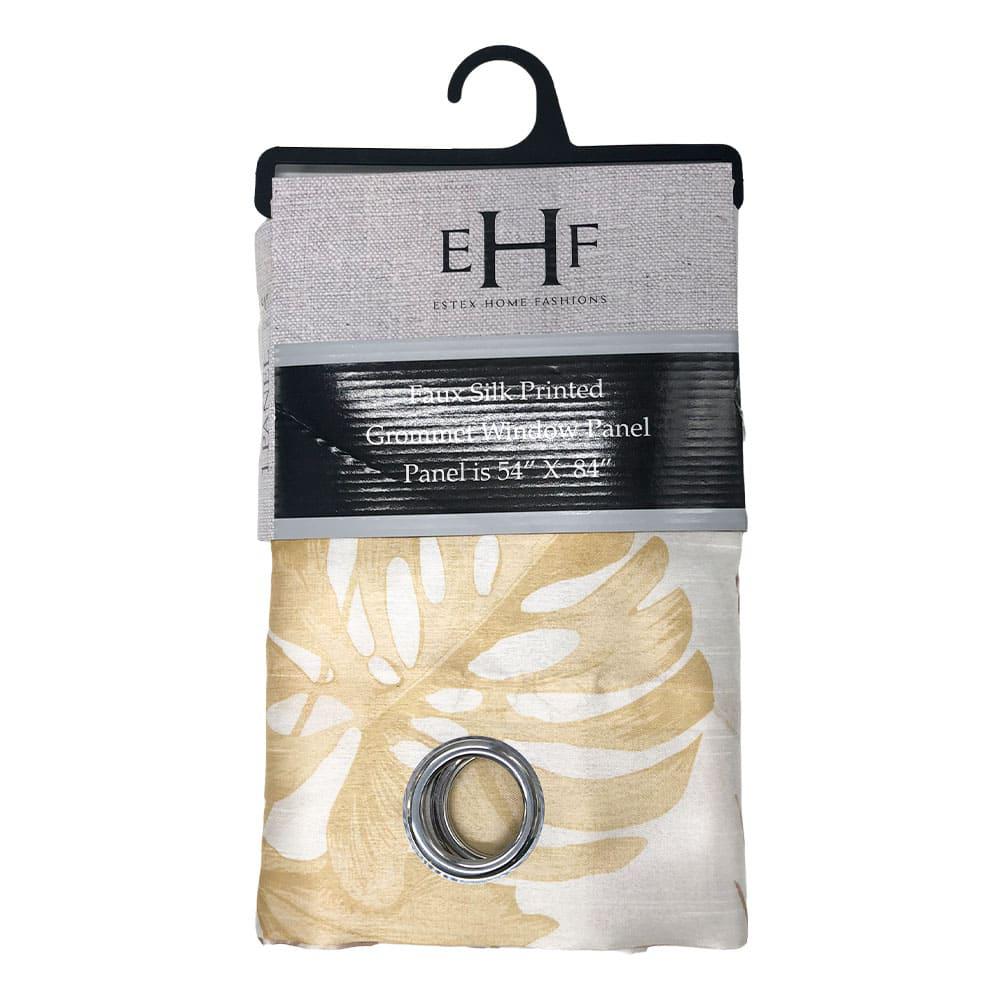 Cortina Estex Leaf Con Aros 54" x 84" - Dorado