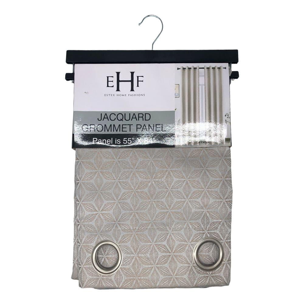 Cortina Estex Dayana Con Aros 55" x 84" - Beige Oscuro