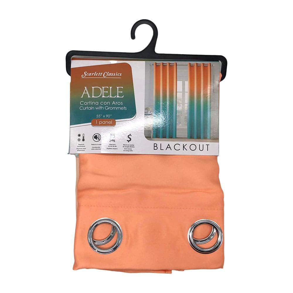 Cortina Scarlett Classics Adele Blackout de 55" x 90" - Naranja Claro