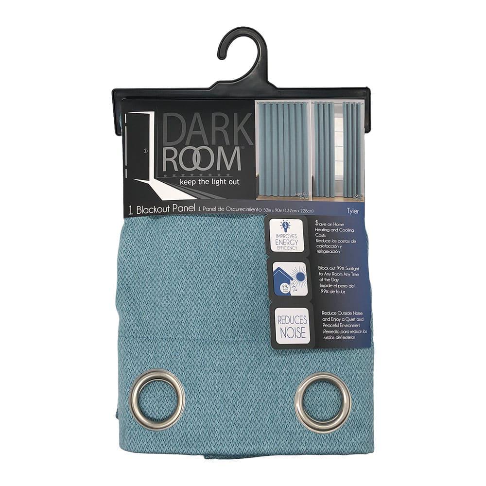 Cortina Victoria Classic Tyler Blackout Con Aros 52" x 90" - Menta