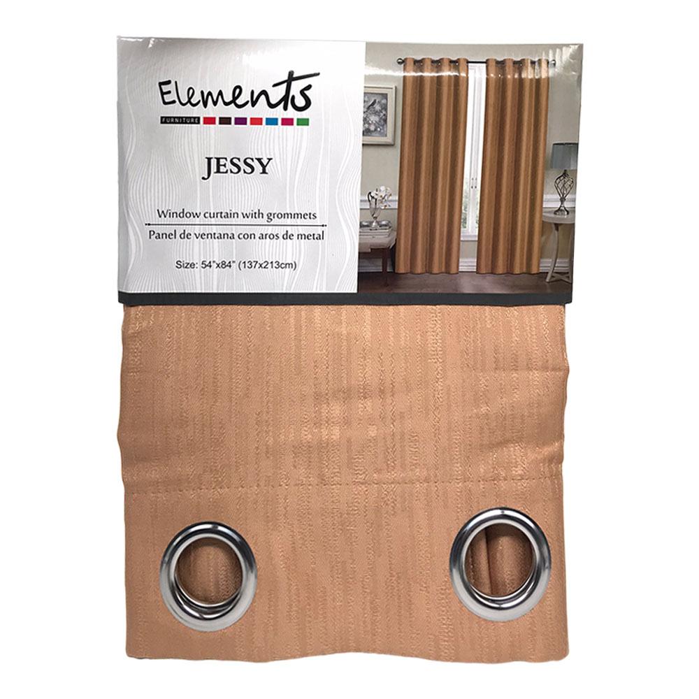 Cortina Elements Furniture Jessy Con Aros 54" x 84" - Dorado