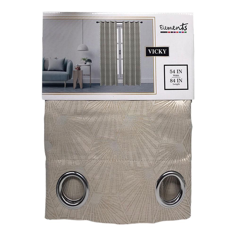 Cortina Elements Furniture Vicky Con Aros 54" x 84" - Beige