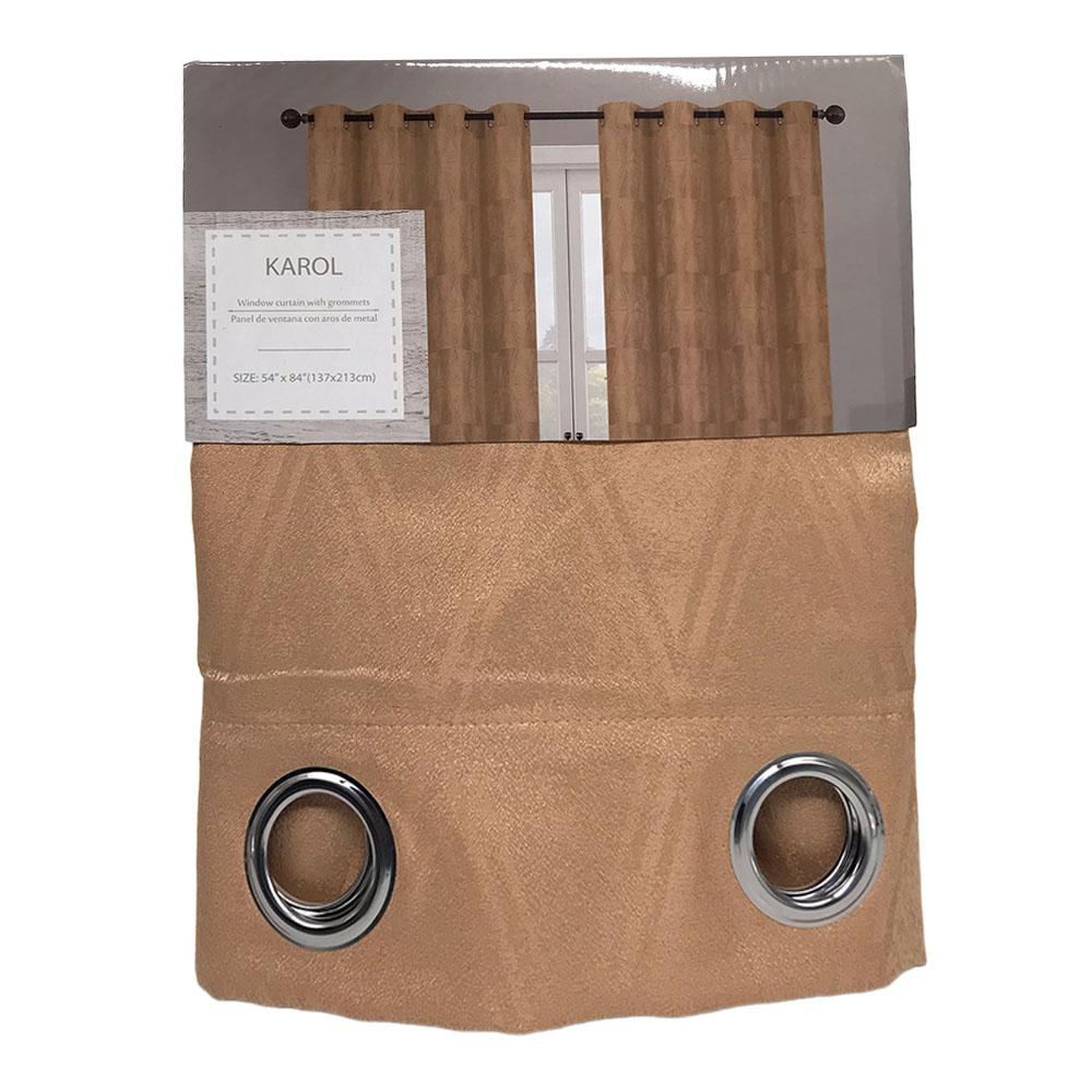 Cortina Elements Furniture Karol Con Aros 54" x 84" - Dorado