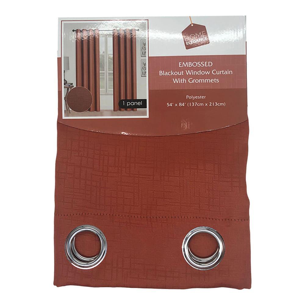 Cortina Kate Home Elegance Blackout 54" x 84" - Naranja