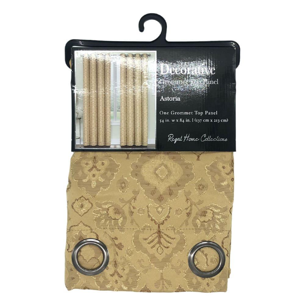 Cortina Astoria Regal Home Con Aros 54" x 84" - Dorado