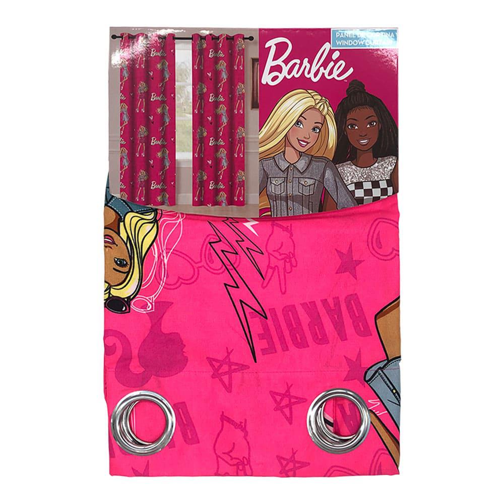 Cortina Barbie Mattel Con Aros 55" x 84"