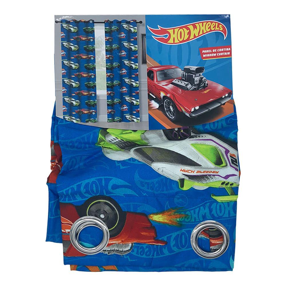 Cortina Mattel Hot Wheels Con Aros 55" x 84"