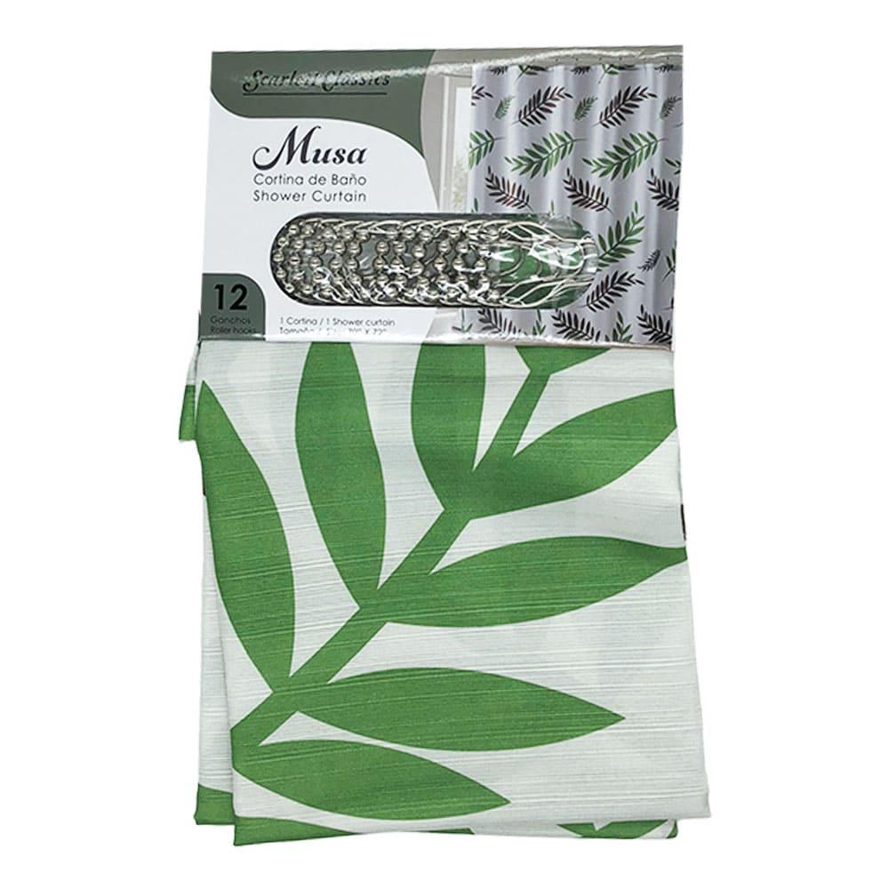 Cortina Para Baño Scarlett Classics de Tela 13 Piezas