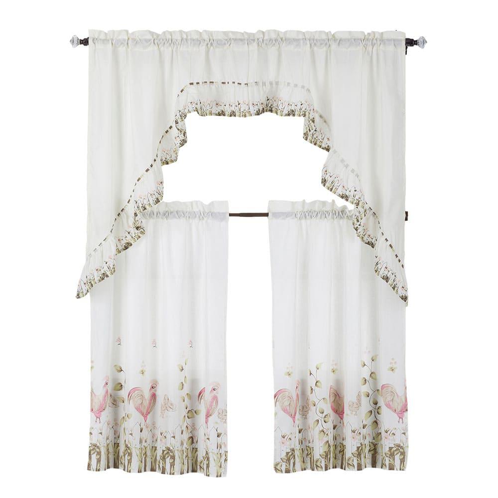 Cortina Para Cocina Home Accents Farm House 3 Piezas