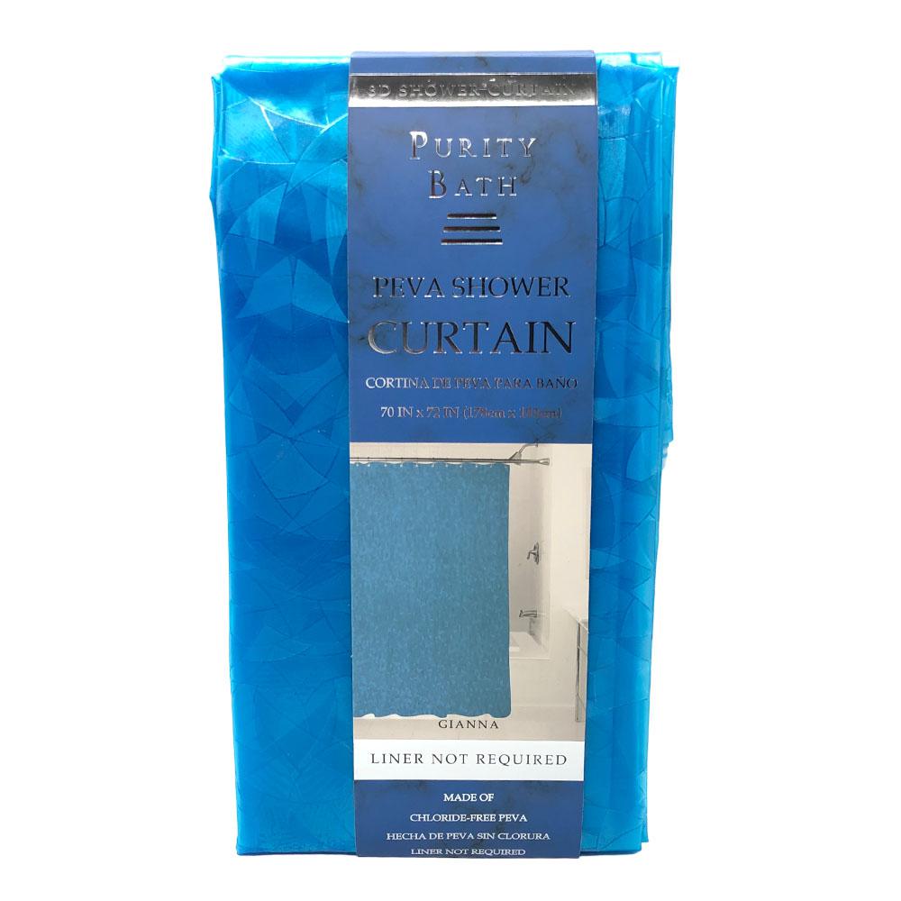 Cortina Para Baño Home Elegance Gianna de Peva - Turquesa