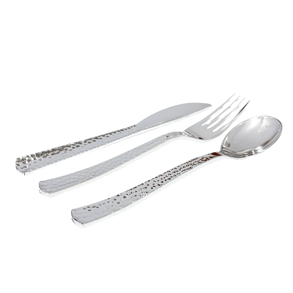 Cubiertos Desechables Lillian – 160 Piezas / Silver