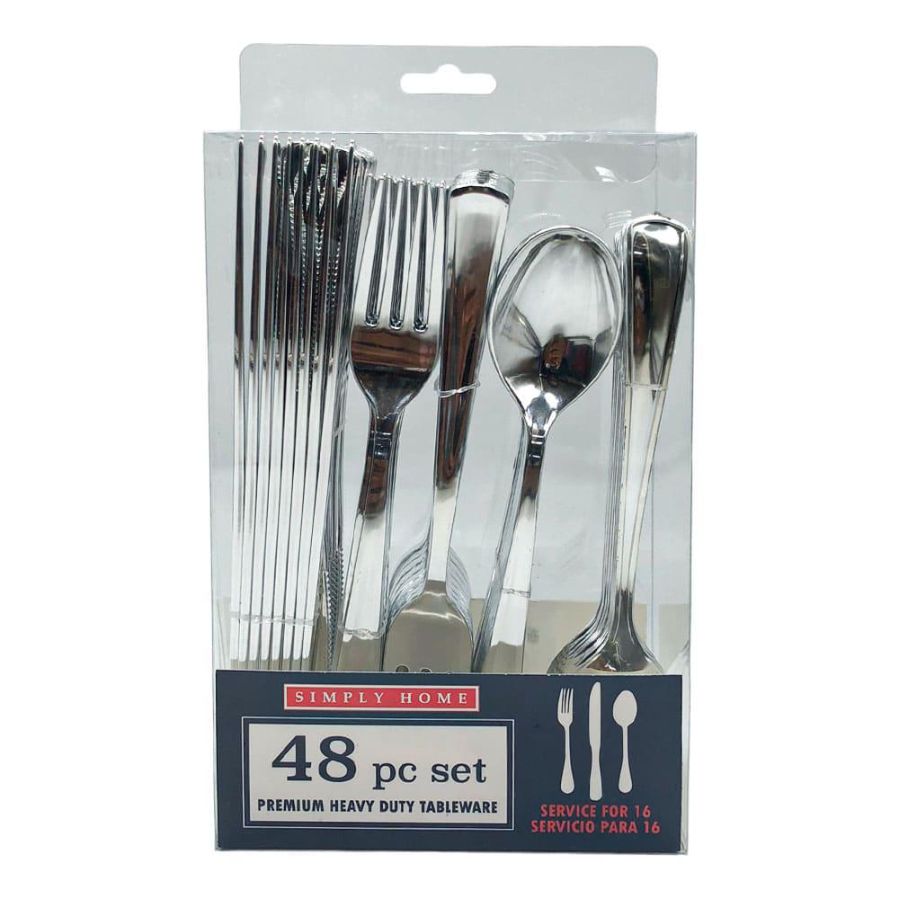 Set de Cubiertos Desechables Four Seasons 48 Piezas