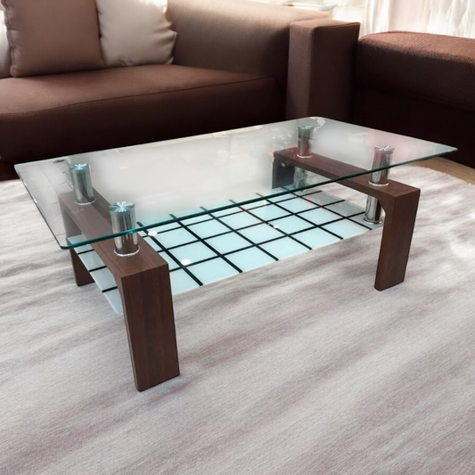 Mesa de Centro Brown Vidrio