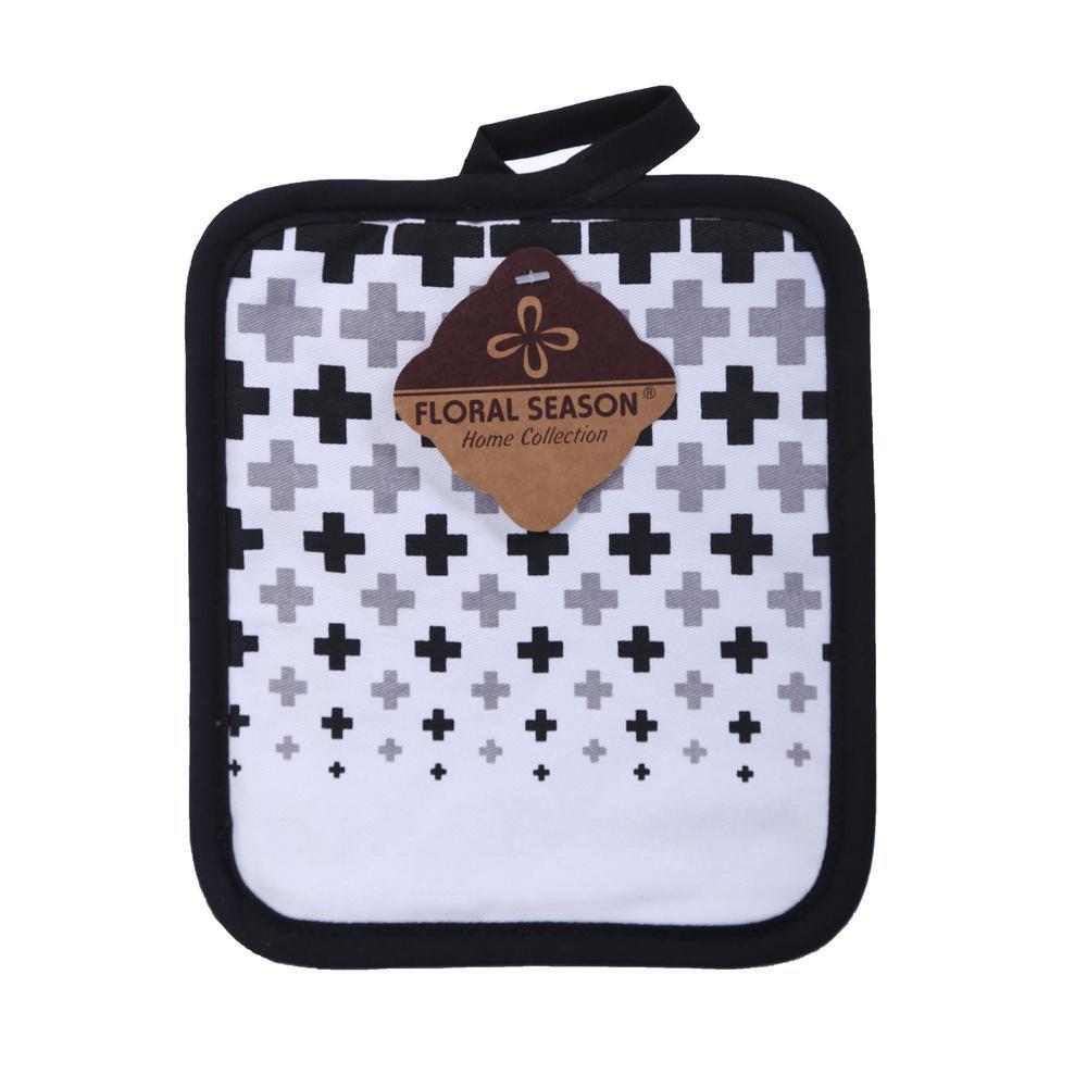 Agarrador de Olla Concepts 7"X8" Blanco Estampado