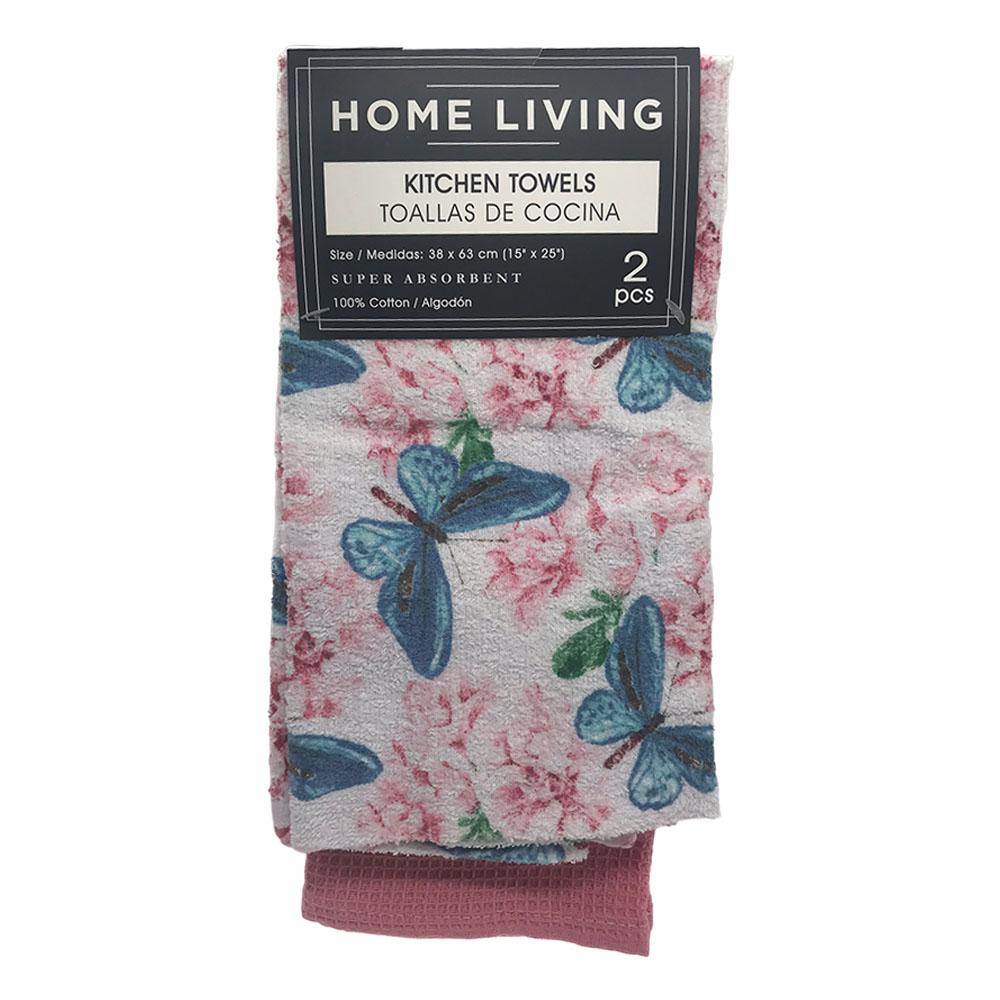 Toalla De Cocina Home Living Set de 2 Piezas - Estampado