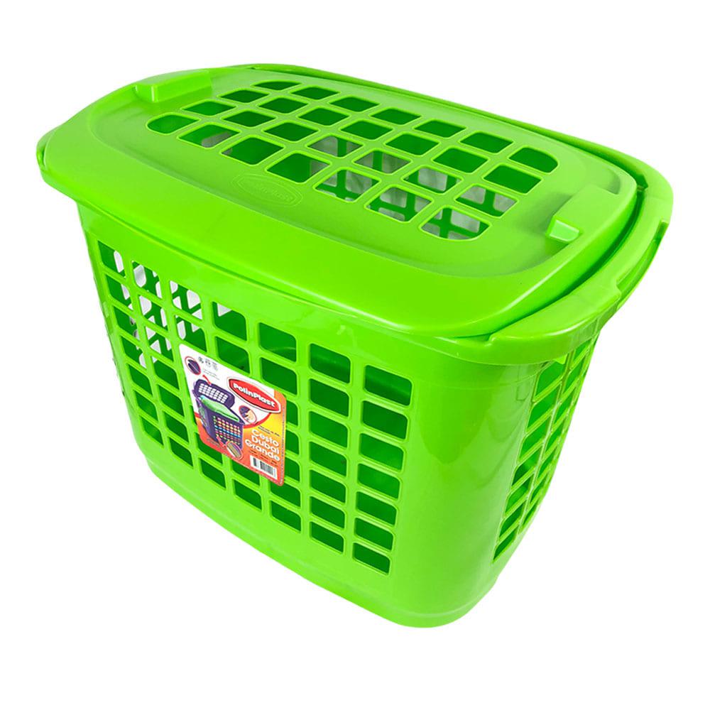 Cesto Plástico Para Ropa Polinplast 39 cm x 54 cm x 36 cm - Surtido