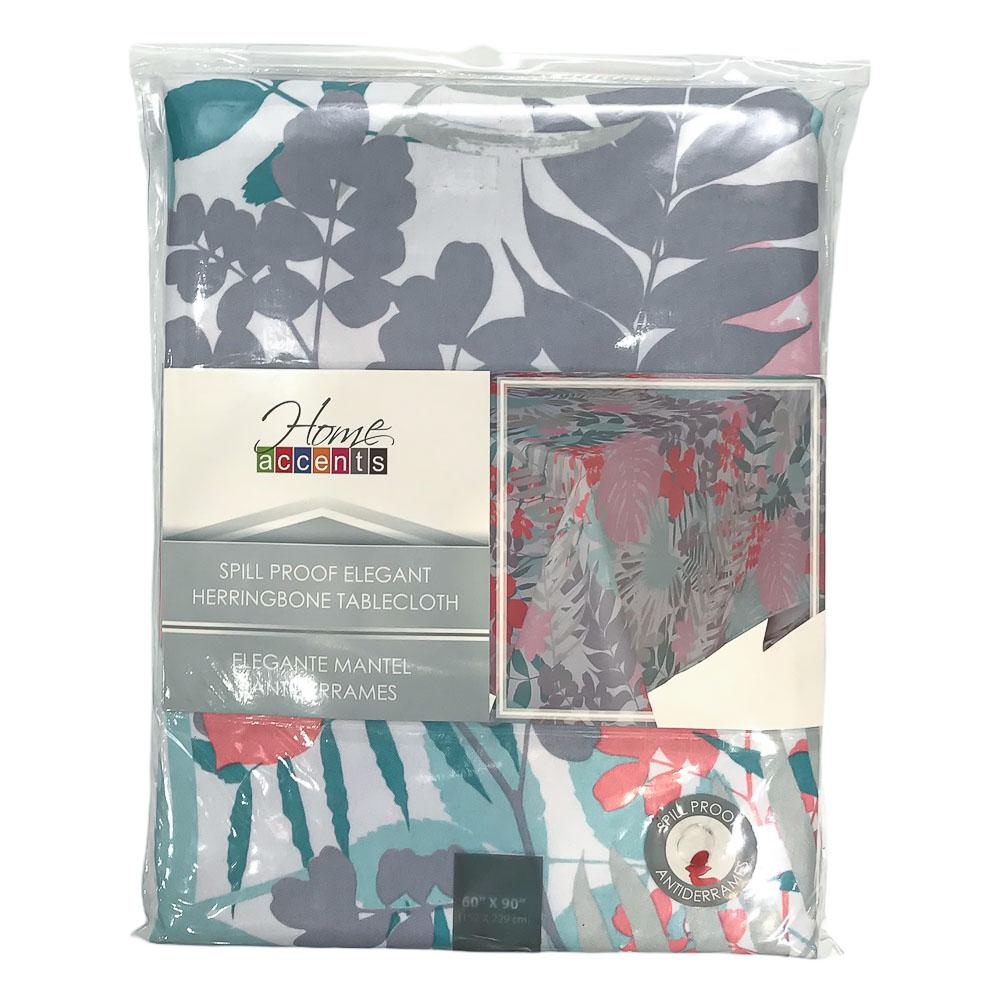 Mantel Home Accents Antiderrames Estampado 60" x 90"