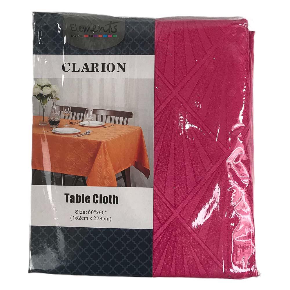 Mantel de Mesa Elements Furniture Clarion Rectangular de 60" x 90" - Fucsia