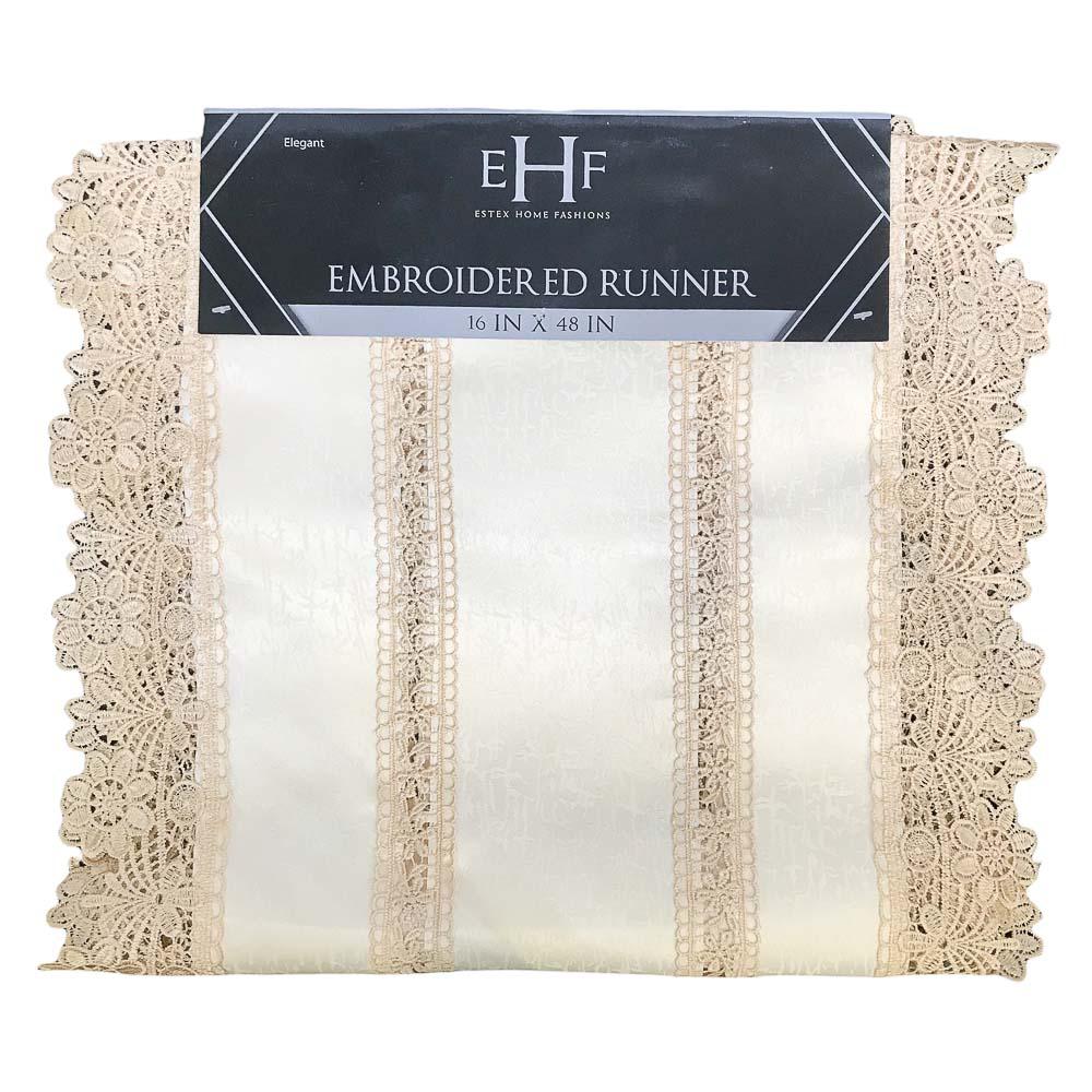 Camino de Mesa Estex Bordado 16" x 48"