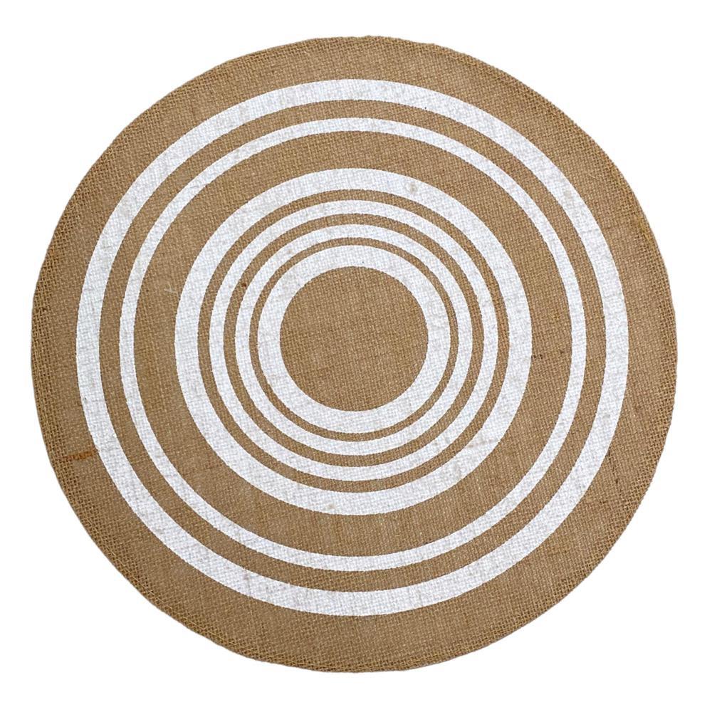 Individual Redondo Concept Life de Yute - Blanco