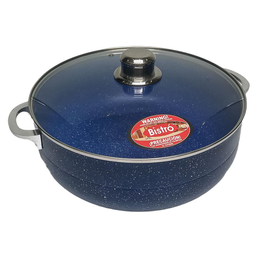 Caldero de Aluminio Bistro con Tapa 30 cm x 11 cm