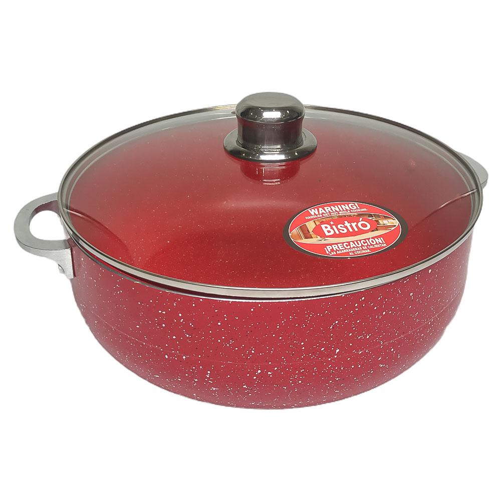 Caldero Aluminio Bistro con Tapa 30 cm x 11 cm