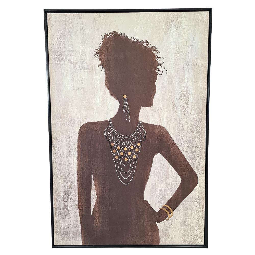 Cuadro Decorativo Etnia Negra Elico 25'' x 37'' - Surtido