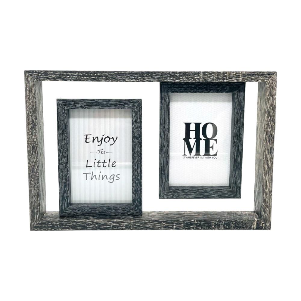 Portarretrato Home Elegance Con Marco de Madera 2 Piezas 4"X6" - Surtido