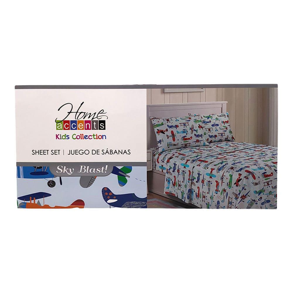 Juego de Sábana Home Accents Sky Blast - Twin