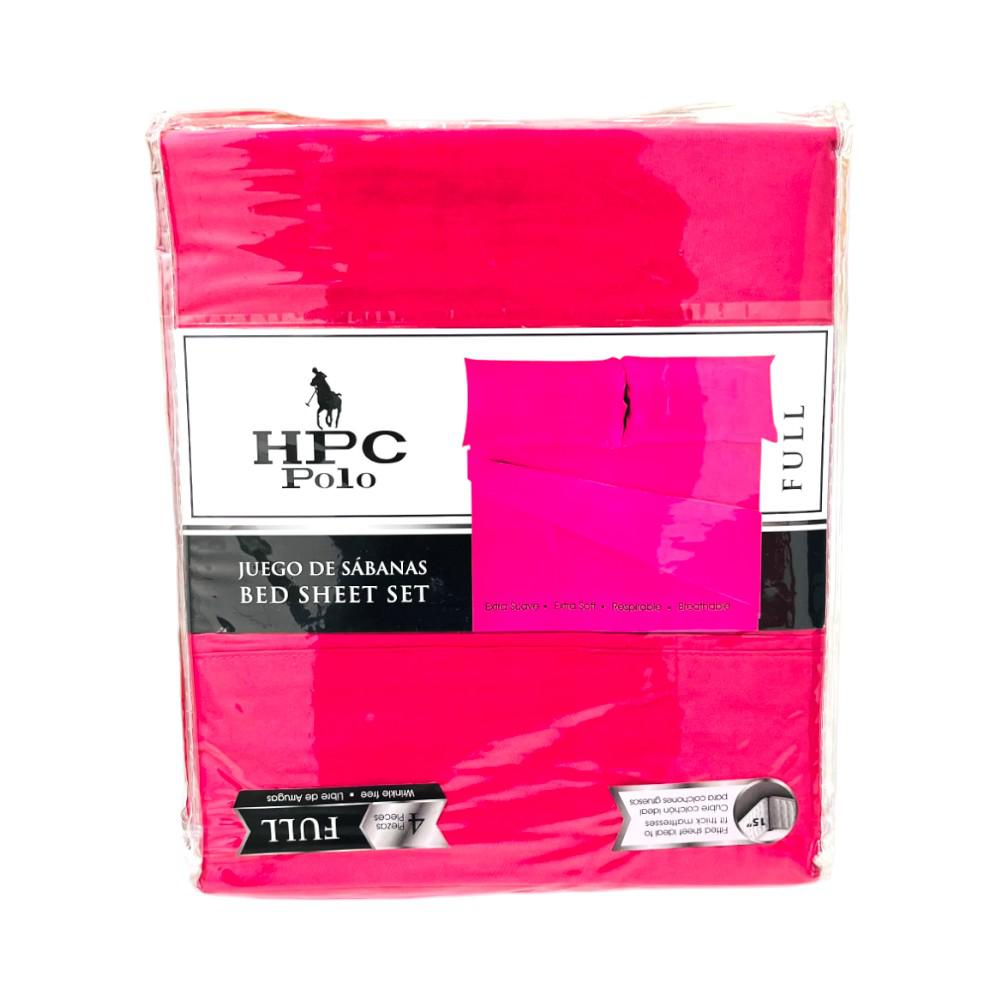 Juego de Sábanas HPC Polo Fucsia - Full