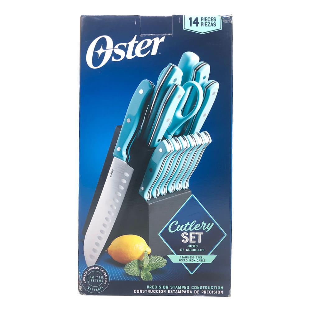 Cuchillos Oster 14Pza Turquesa
