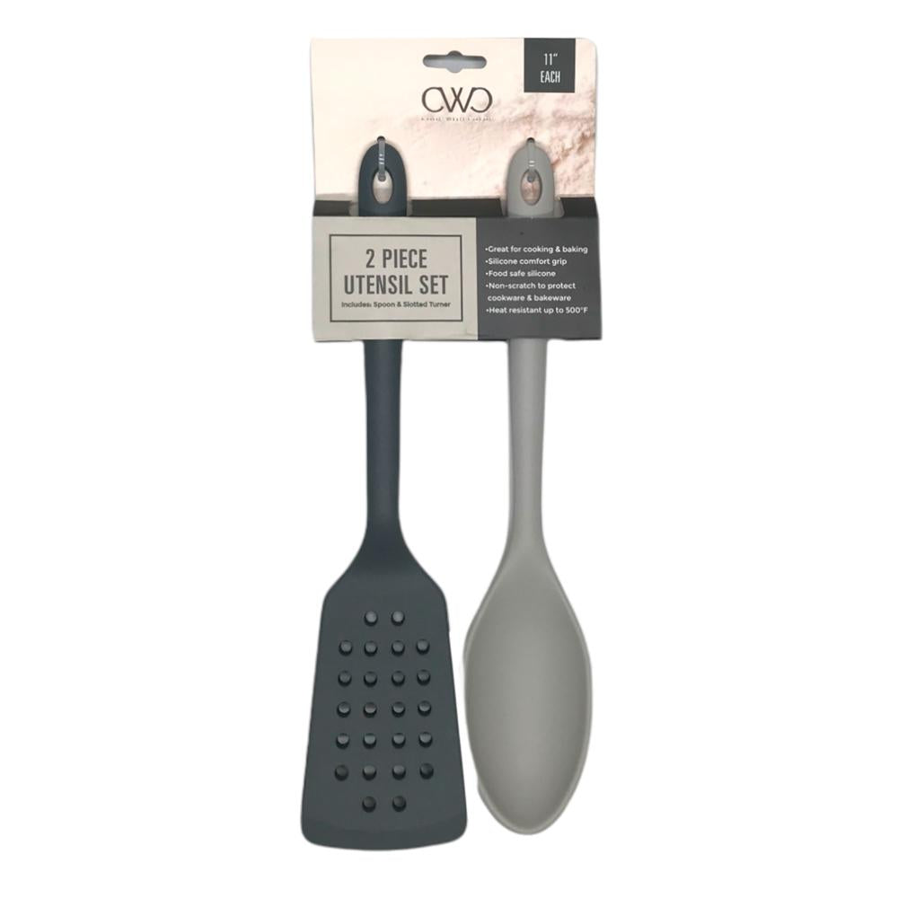 Cucharón y Espátula Cook With Color de 11" 2 Piezas