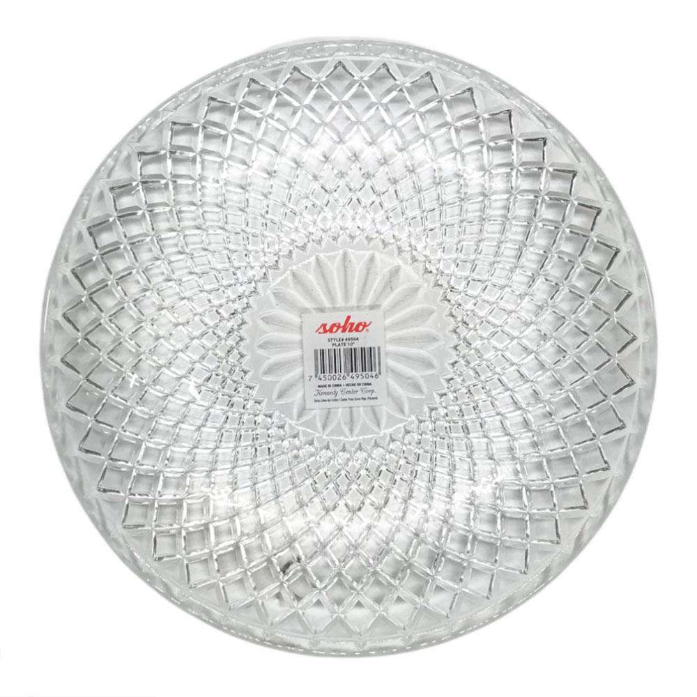 Plato de Vidrio Kennedy Home 10"
