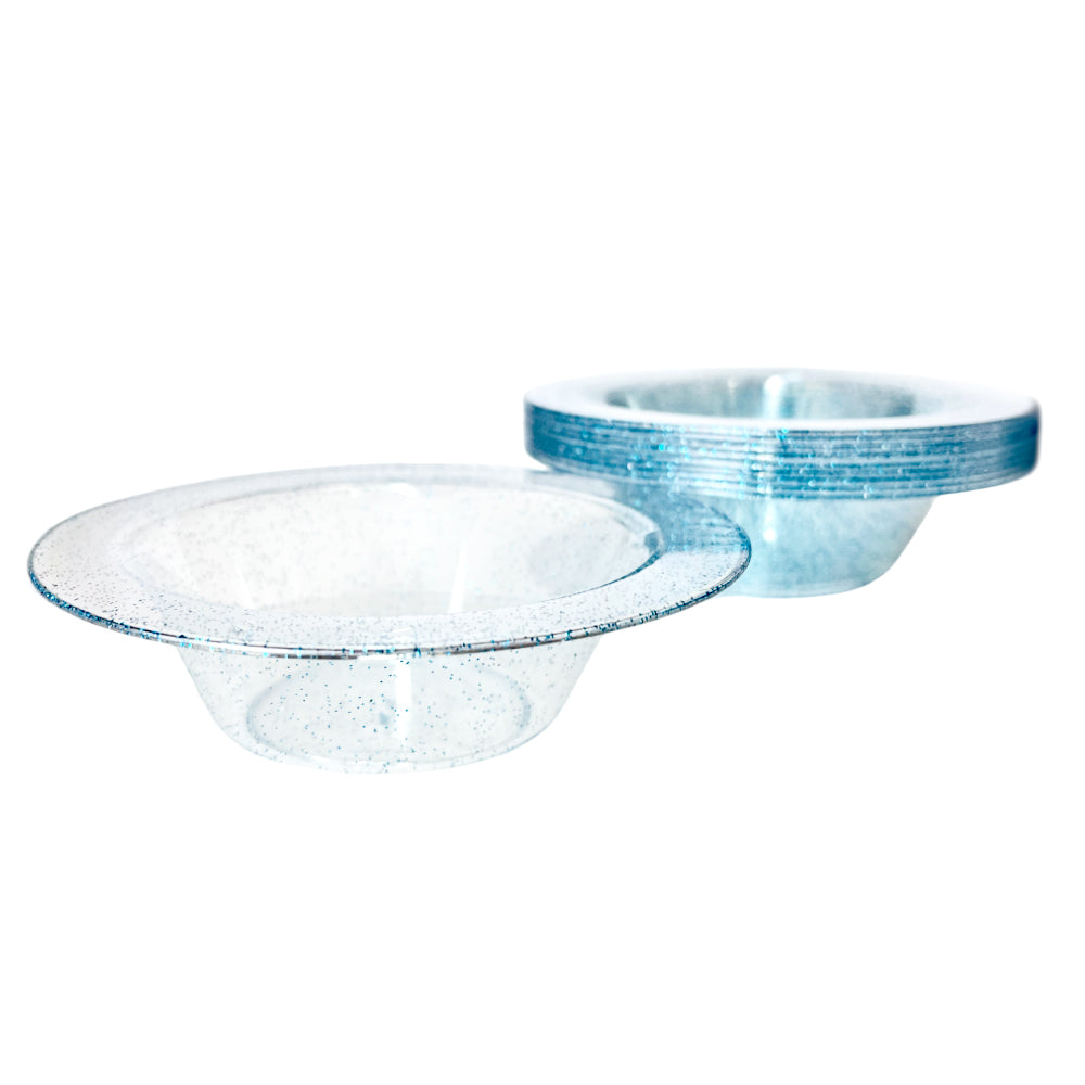 Bowls de Plástico Lillian con Glitter – 10 Piezas / 5 oz