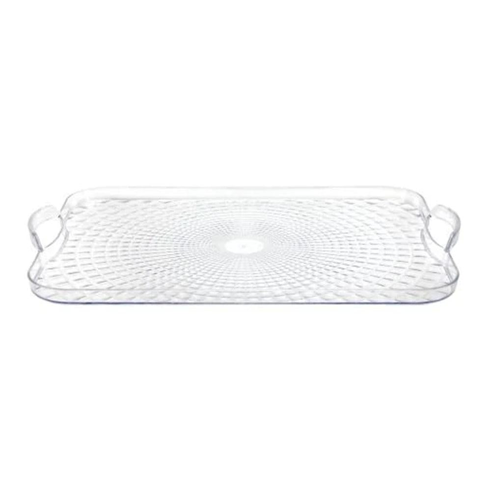 Bandeja Lillian Plástica Clear 18" x 13"