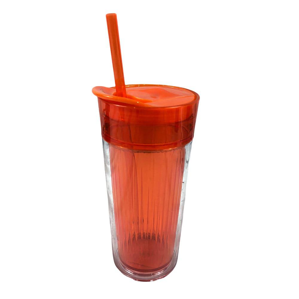 Vaso Acrílico Con Tapa y Carrizo Kole 15 oz - Surtido